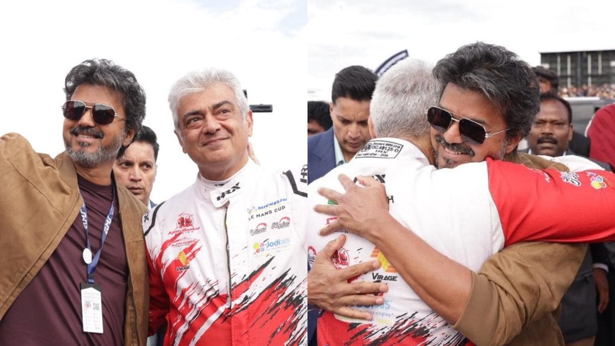 Vijay and Ajith Kumar reunite at Silverstone; fans call it “biggest day for Tamil Cinema”