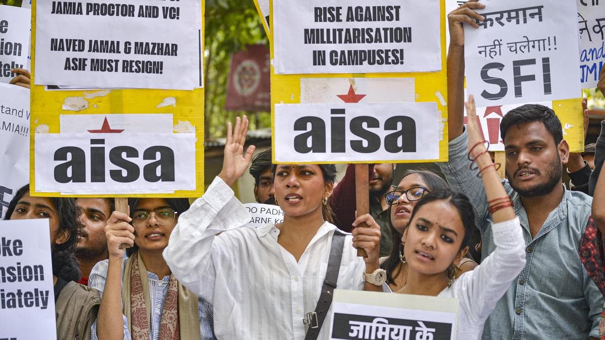 Jamia hostel protest over mess food escalates; varsity denies assault charges